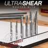 Ultra-Shear Phenolic Chip Breaker Router Bit, Super-C Solid Carbide, 3-Flute,