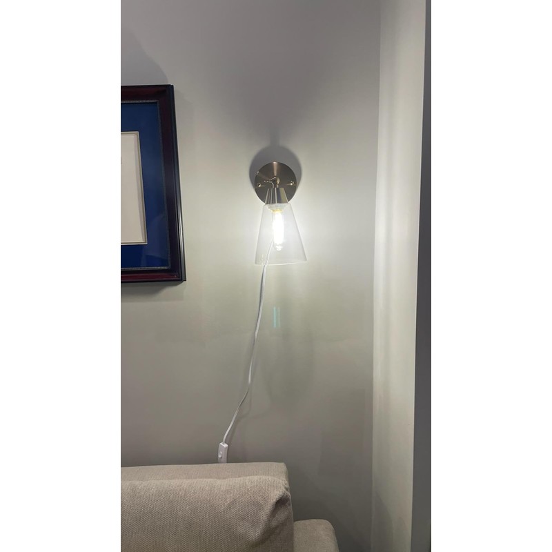 Lamp Cord with Plug and Switch, 6 Feet Black Light