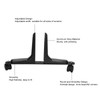 Screen Holder Feet Holder, Aluminum Alloy Room Divider Screen Holder