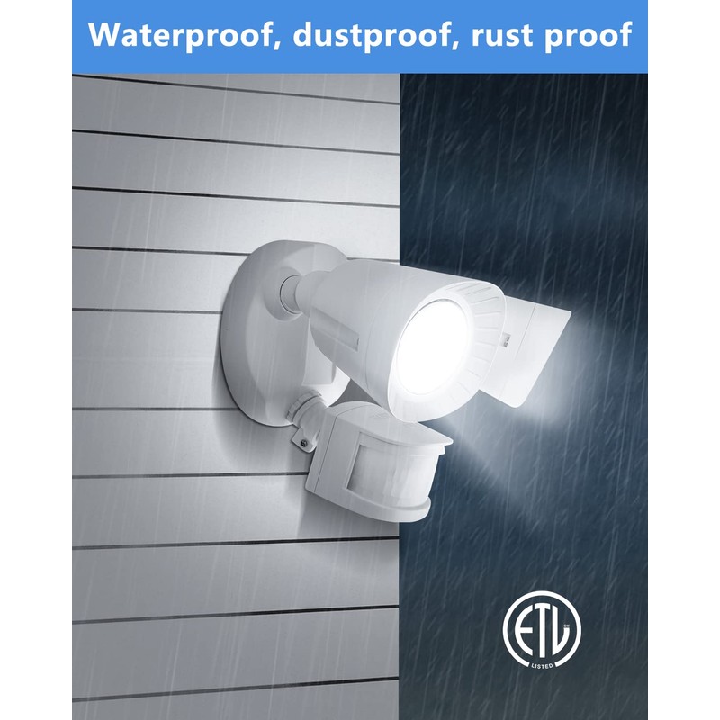 UFOND LED Security Lights Outdoor Motion Sensor Light，2400 Lumen All