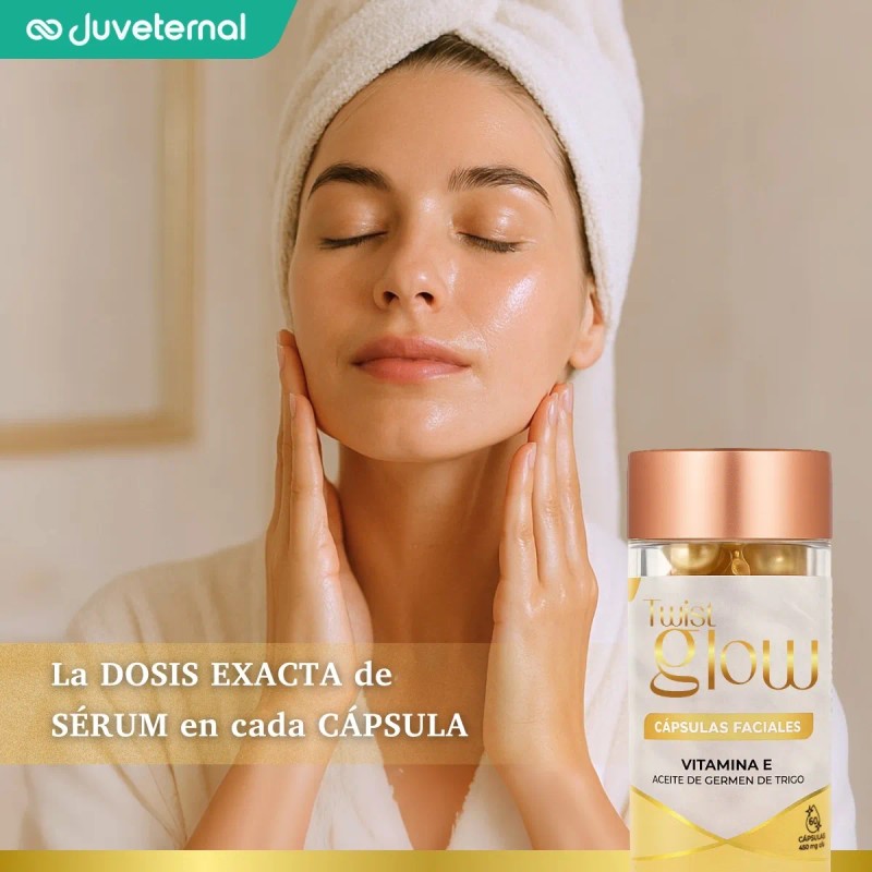 Twist Glow Cápsulas Faciales Vitamina E + Germen De Trigo