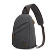 S-ZONE RFID Crossbody Sling Backpack Water Resistant Canvas Men Shoulder