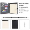 Wason A4 Writing Case, Document Folder, Leather PU Portfolio with