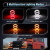 VANKUB 8 PCS LED Upgrade Round Light Indicator Light for