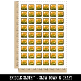 Brontosaurus Dinosaur Temporary Tattoo Water Resistant Fake Body Art Set Collection - 54 1" Tattoos (1 Sheet)