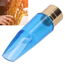 Saxophone Mouthpiece Bb Alto ABS Blue Transparent Musica Instrument Accessories Replacement for a Beginning Saxophone Learner or an Extra Mouthpiece