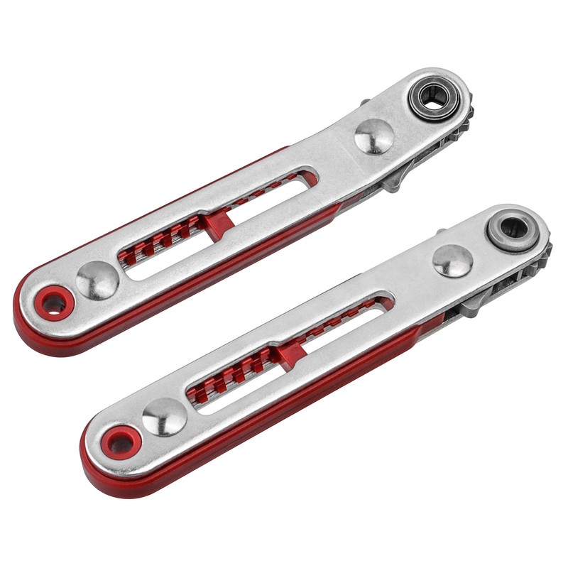 Bestgle 2pcs Mini Ratchet Wrench Set, 1/4" Drive Socket High
