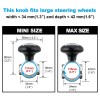 Hypersonic Large Steering Wheel Knob Spinners, Universal Vehicle Steer
