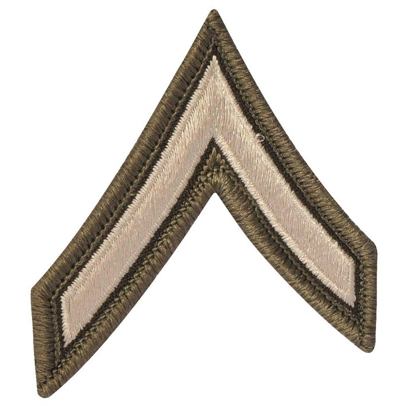 Army AGSU Private E-2 Cloth Rank - Male