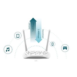 TP-Link GPON VOIP INALAMBRICO XN020-G3V 300MBPS 802.11N/G/B 1 Puerto SC/APC PON 1 Puerto 10/100/1000 MBPS LAN 1 Puerto 10/100 MBPS LAN 1 Puerto FXS Y 2 Antenas EXTERNAS 5DBI