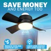 Bell+Howell Socket Breeze Socket Fan Light with Remote, Portable Small