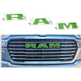 RAM Grille Emblem Overlay Decal Stickers 2025-2026 Ram 1500 (Color: Lime Green)