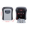 Key Lock Box Wall Mounted Multifunctional 4 Digit Combination Lock