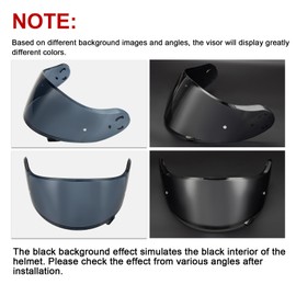 PSLER Neotec 2 Visor - Neotec 2 Helmet Tinted Visor UV Protection Neotec 2 Face Shield Replacement for Neotec 2 CNS-3,Deep Smoke