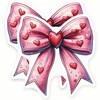 Bow Magnets - Heart - Kawaii - Pink Bow -