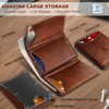 KEMISANT KEMISANT Men Wallet Slim Leather Wallet Money Clip 15