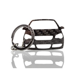 BlackStuff Carbon Fiber Keychain Keyring Ring Holder Compatible with Polo GTI Mk4 9N3 2005-2009 BS-172