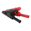 10pcs Electric Test Clip Brass Red Black 4mm/0.2in Hole 20mm/0.8in
