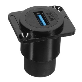 Mikinona 5pcs USB Panel Mount Connector Female to Female Flush Mount USB Adapter for Desktop and Laptop High Speed Data Transfer Space Saving Design Scratch Resistant Construction