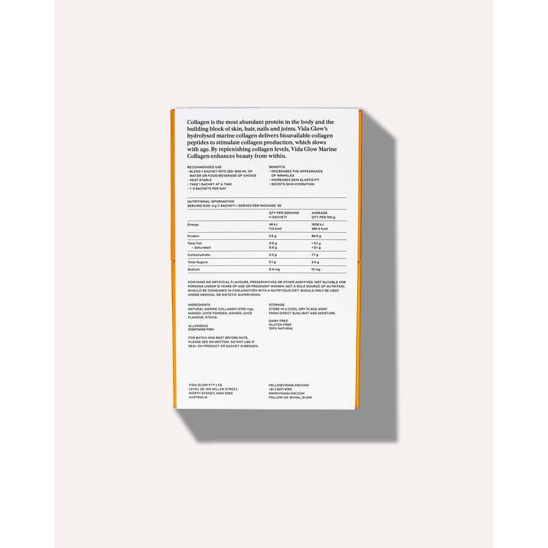 Vida Glow Marine Collagen Mango 30 x 3g