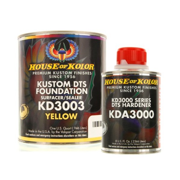 House of Kolor QUART KIT YELLOW Color KD3000 DTS Surfacer