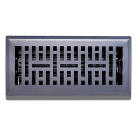 Sierra Grates Precision Flow 4"x10" Steel Floor Register - Metro Design, Granite Grey Finish - Premium Home Vent Covers, Durable & Decorative - Fits 4"x10" Duct Openings, Easy Installation