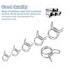 uxcell 15Pcs 8mm/0.32inch Inner Dia Double Wire Spring Hose Clamp,