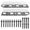 Donpida Exhaust Manifold Gasket and Bolt/Strud Set Compatible with Chrysler