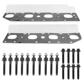 Donpida Exhaust Manifold Gasket and Bolt/Strud Set Compatible with Chrysler Dodge Ram 2009-2020 5.7L V8 Engines - Complete Set for Both Left and Right Sides