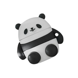OSALADI 1pc Protective Cover for Earphone Max Shockproof Protective Case Wireless Tips Buds Panda Black