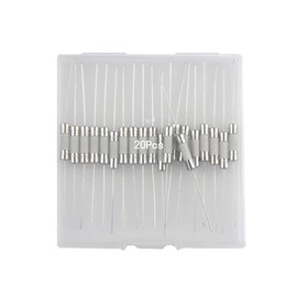 MFLAMO T10A Fuses T10AH250V Ceramic Axial Lead Fuse 5x20mm/0.2 x0.79 Delay Slow Melting 10AMP 250V Delay Fuse Packag in a Silver