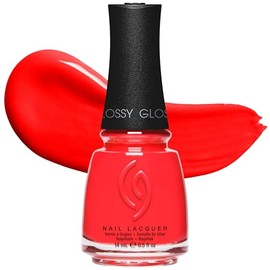 China Glaze Esmalte de Uñas Italian Red, Color de Alta Pigmentación, Secado Rápido, Resistente al Astillado, 14 ml                                    