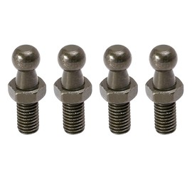 X AUTOHAUX 4 Set 10mm M8x15mm Car Gas Strut Ball Studs Black