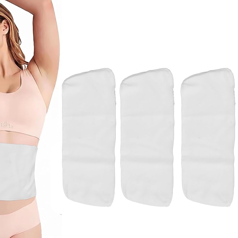 banapoy 3Pcs 4 Capas Algodón Orgánico Sin Blanquear para El