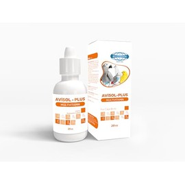 Avisol Plus Multivitamin Drops Supplement for Birds Supports Bone, Muscle, Feather and Egg Health