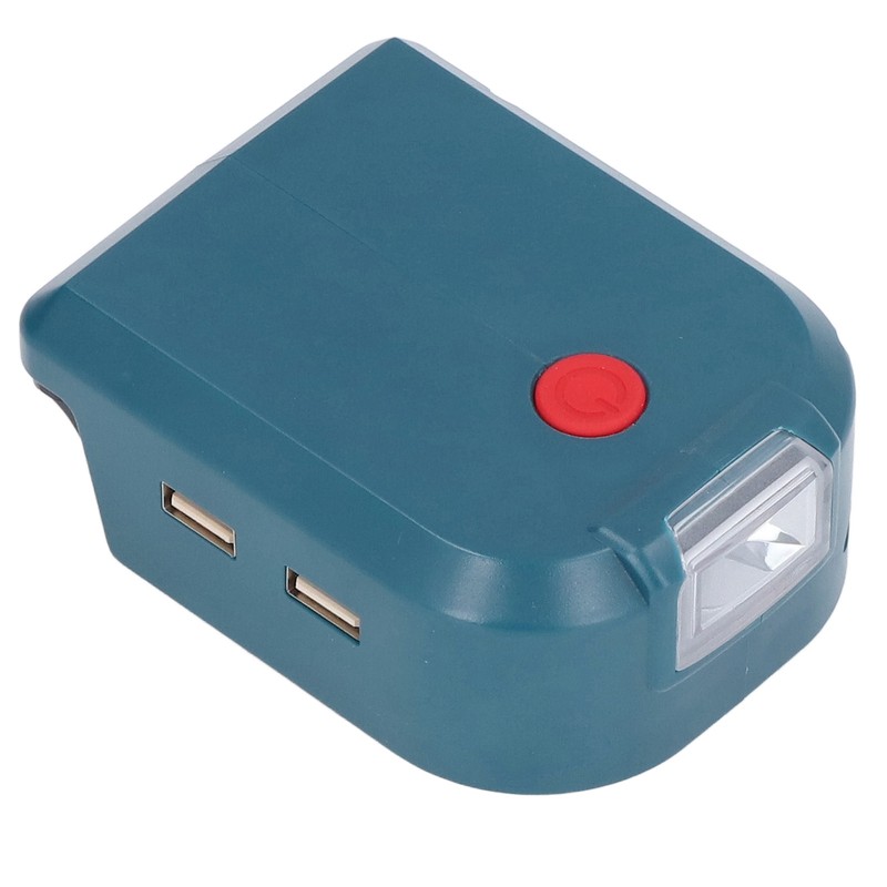 Battery Power Adapter Power Tool 2 USB LED Mobile Lights