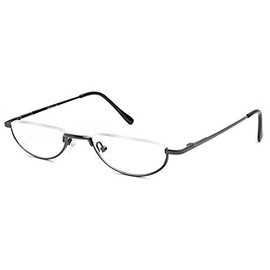 Readers The Lynwood Unisex Half Moon Half Frame 1.75 Grey