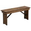 Flash Furniture Hercules Series 40" x 12" Commercial Grade Rustic