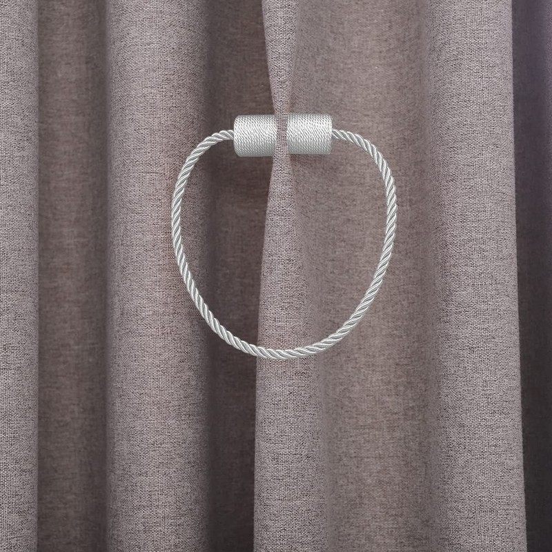 XDerlin 4 Pack Strong Magnetic Curtain Tiebacks Outdoor Decorative Tie