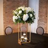 Fullvaseer 5Pcs 31.5Inch Gold Flower Stand Centerpieces for Wedding,Metal Column