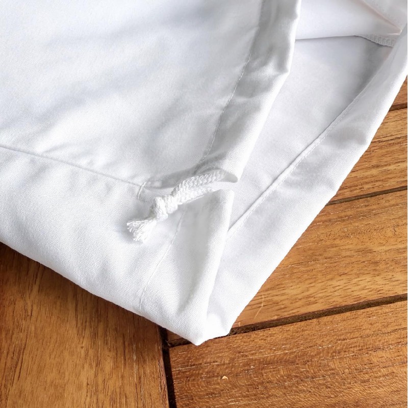 Mashul Lunch Bag, White, Lunch Bag, Drawstring Bag, Single Side,