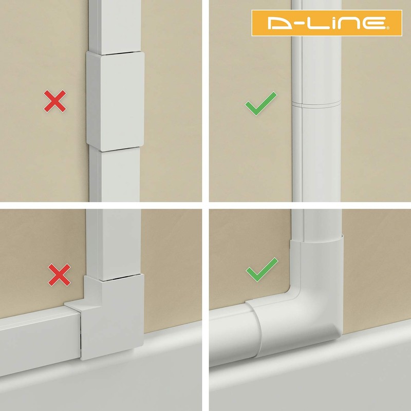 D-Line D-Line Mini Cable Trunking Clip-Over Accessory Multipack | Join