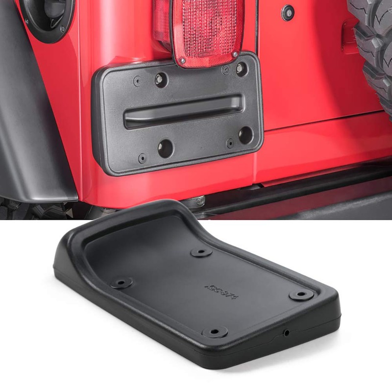 Rear License Plate Frame Holder Mount Bracket for 1997-2006 Jeep