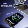 Invisible Holder Charger Cable with Stand,Detachable 240W USB Type C