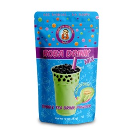 Premium HONEYDEW MELON Boba/Bubble Tea Drink Mix By Buddha Bubbles Boba 10 Ounces (283 Grams)