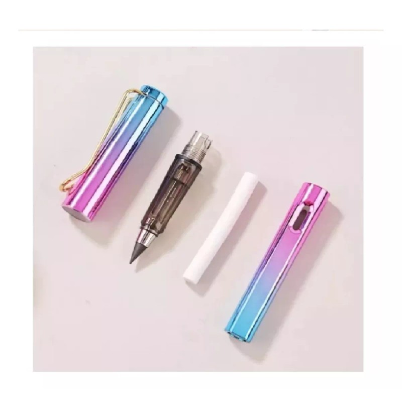 KFMX 10 Lápices Infinito Tornasol Mágico Con Borrador