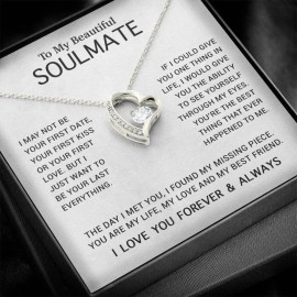 ShineOn To My Soulmate Necklace, Gift For Soulmate, Anniversary Gift, Birthday Gift