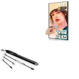 BoxWave Stylus Pen Compatible with Usparkle Touchscreen Monitor (14 in) - EverTouch Capacitive Stylus, Fiber Tip Capacitive Stylus Pen - Jet Black