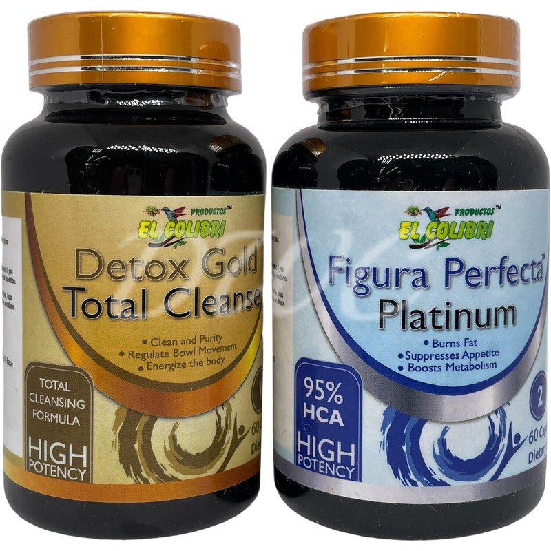 Productos El Colibri Health Set Detox Gold Total Cleanse and