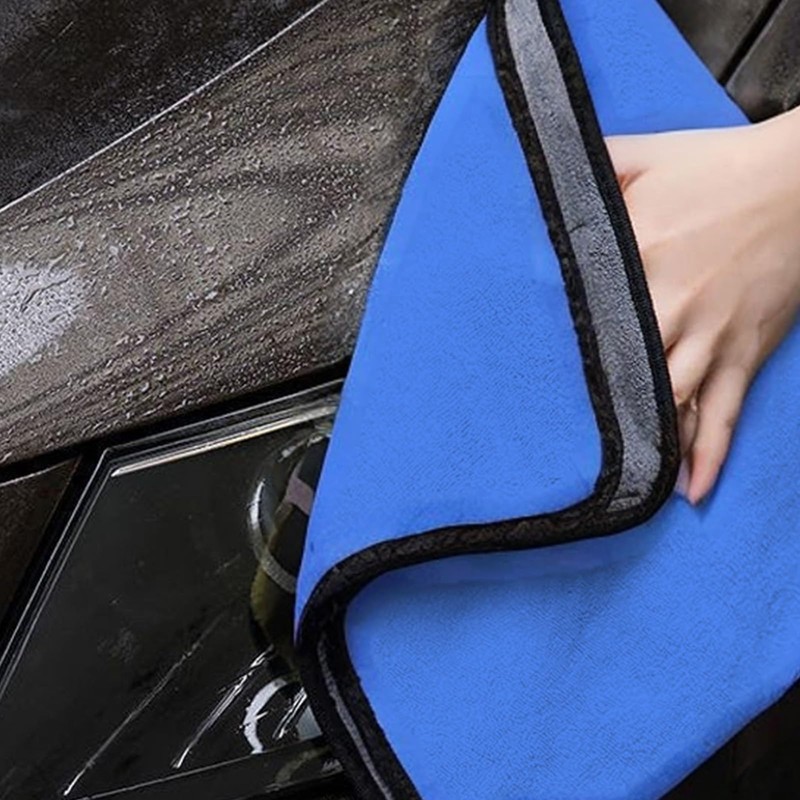 Melteine Microfibre Cleaning Cloths, Dual-Sided Car Drying Towels, Absorbent Soft